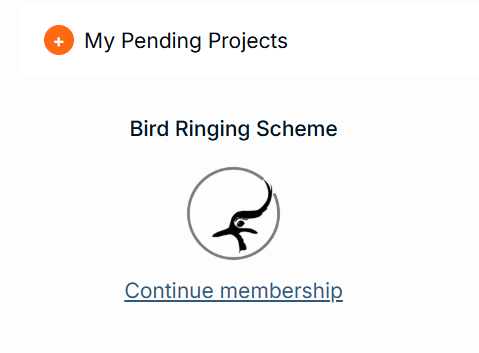 Screenshot of My Pending Projects inside MyBTO
